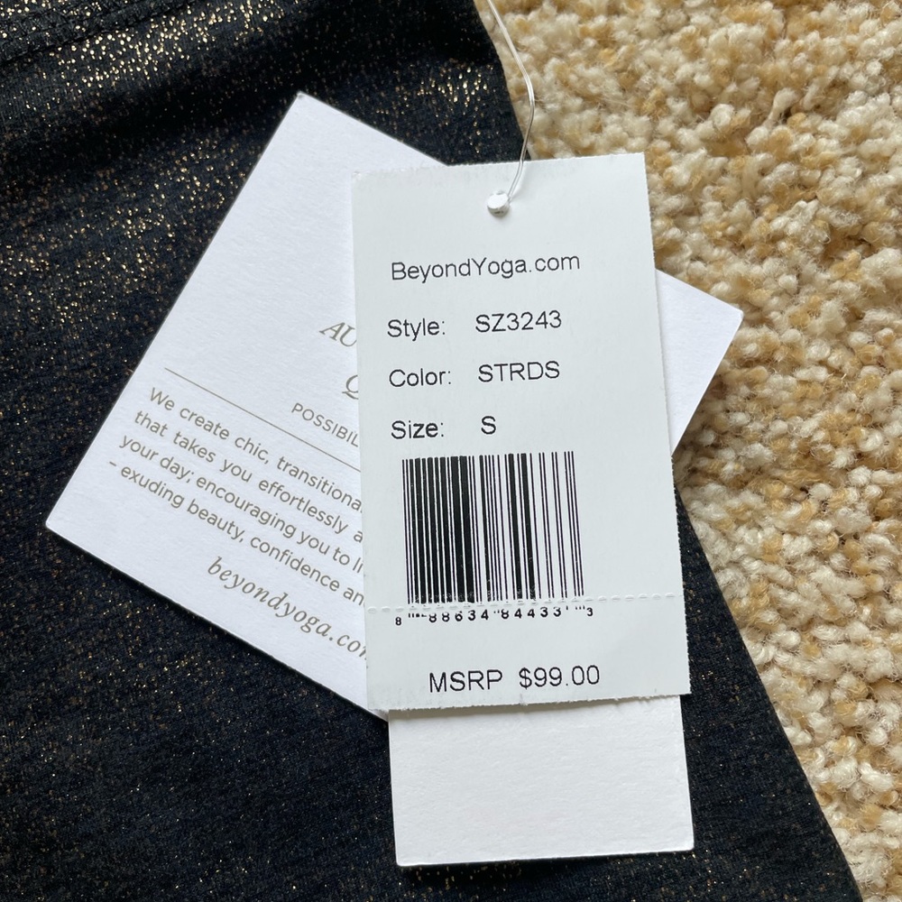 NWT Beyond Yoga Sparkle Leggings - Picture 3 of 3